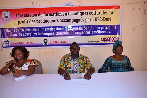 UFC-Dori forme ses producteurs en techniques culturales et utilisation de semences améliorées