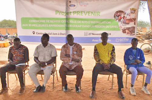 ERAP Sahel, Les apprenants bénéficient de kits d'installation